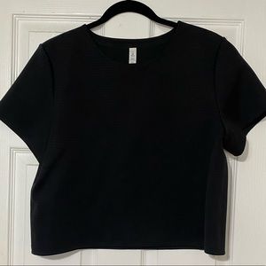 Cropped Boxy Stretch Top